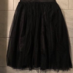 Black Tulle Tutu Skirt